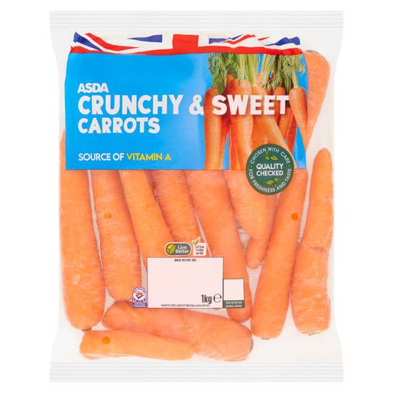 Asda Crunchy & Sweet Carrots 1kg