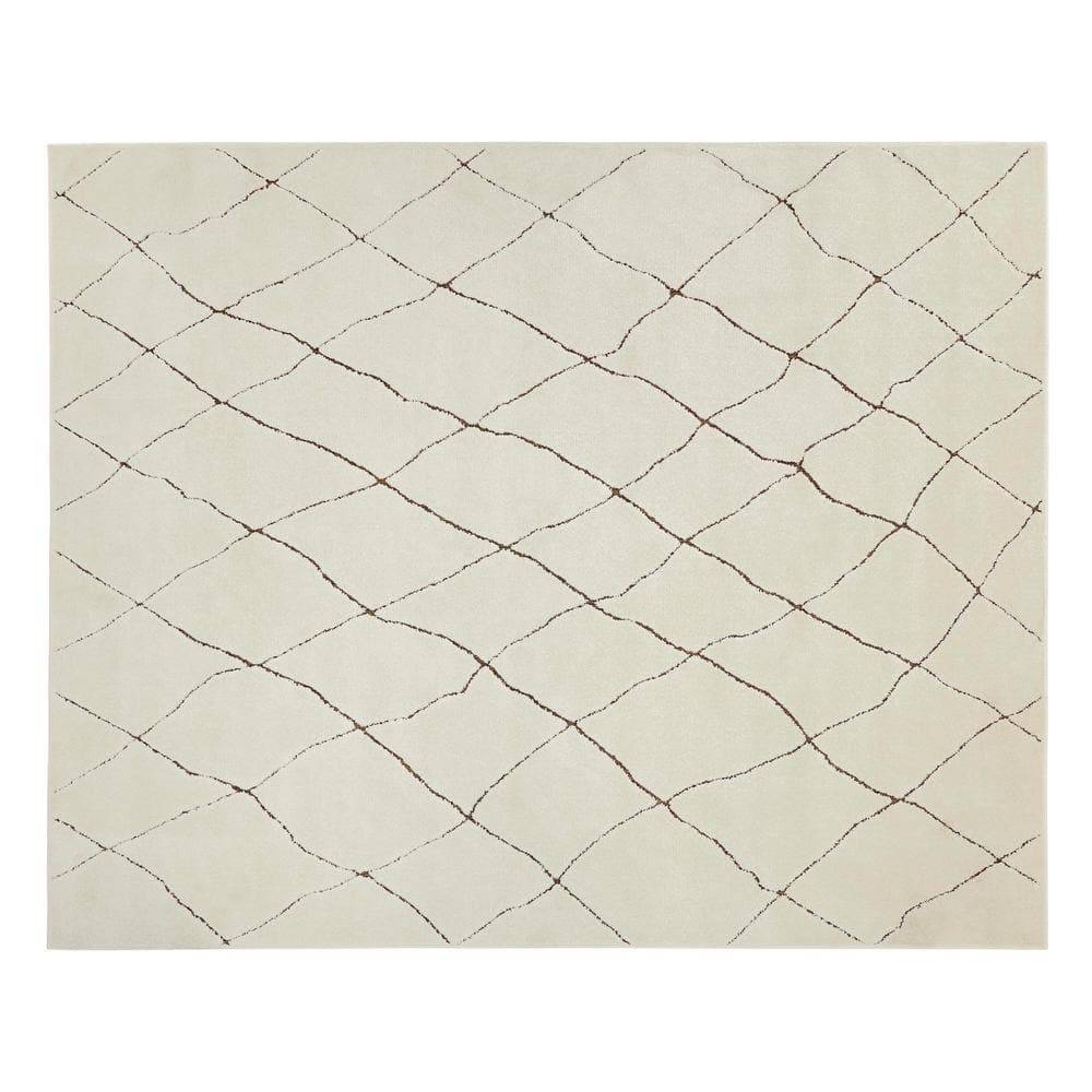 Home Decorators Collection Ashton Ivory 7 Ft. 10 In. X 10 Ft. Geometric Polypropylene Area Rug