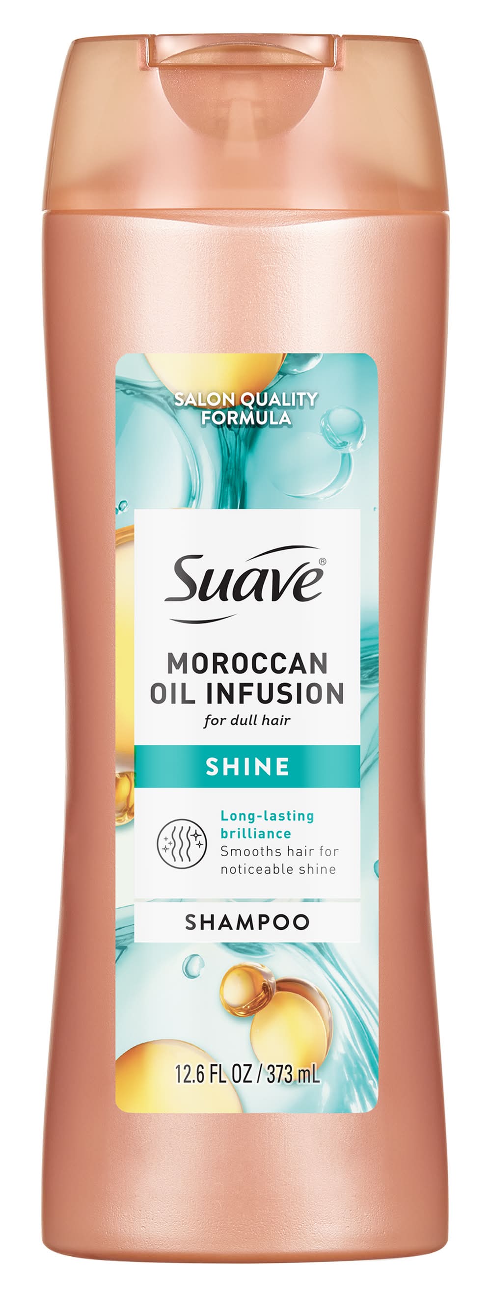 Suave Professionals Moroccan Oil Infusion Shine Shampoo For Dull Hair, Unisex (12.6 fl oz)