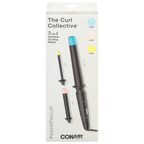 Conair Curl Collective 3-in-1 Ceramic Curling Wand