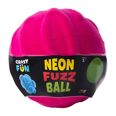 Neon Fuzz Ball Pink