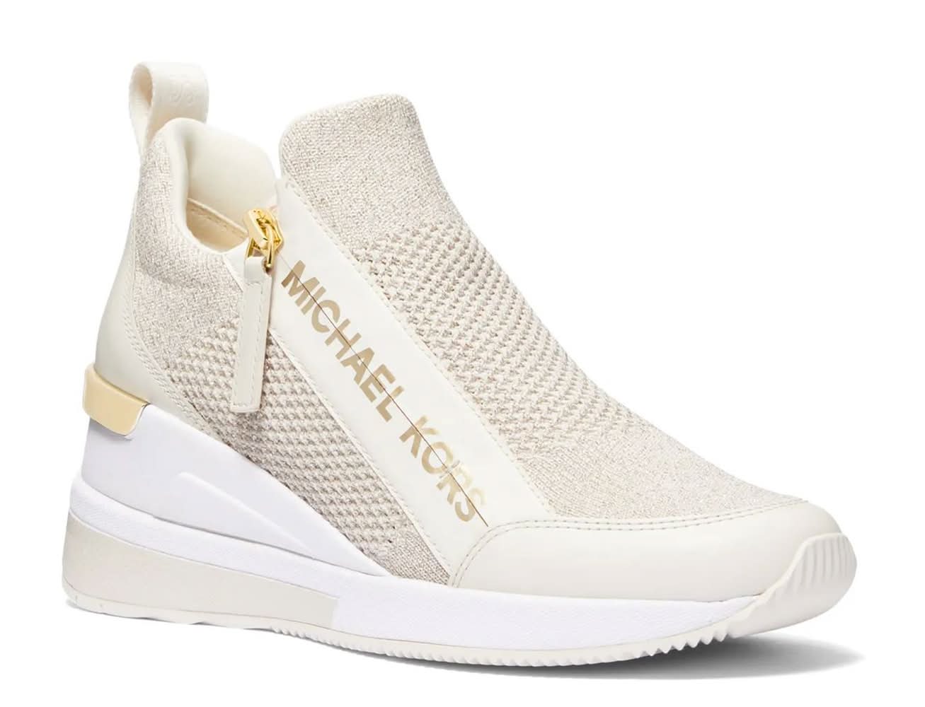 Michael Michael Kors Willis Wedge Sneaker (Champagne Medium - 9)
