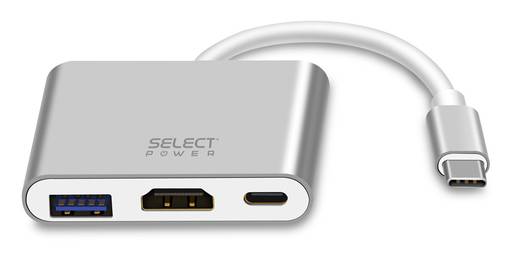 Select Power · Adaptador usb-c