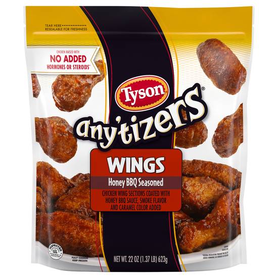 Tyson Any'tizers Honey Bbq Seasoned Wings