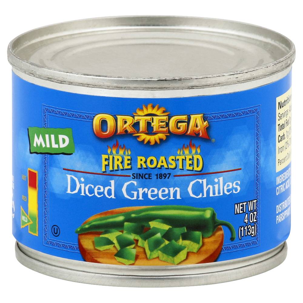 Ortega Mild Fire Roasted Diced Green Chiles (4 oz)