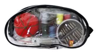 Allary Deluxe Sewing Kit in Vinyl Zipper Pouch, Assorted (3 pack)