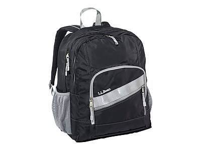 L.L.Bean Deluxe Book Pack Backpack (Black )