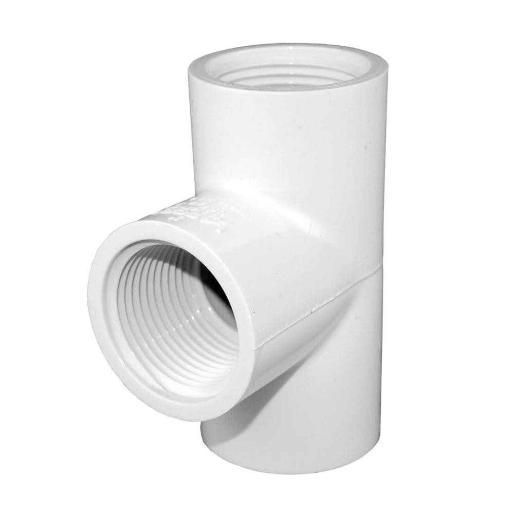 Charlotte Pipe 1/2-in Schedule 40 PVC Tee - White (NSF Safety Listed) | PVC 02402  0600