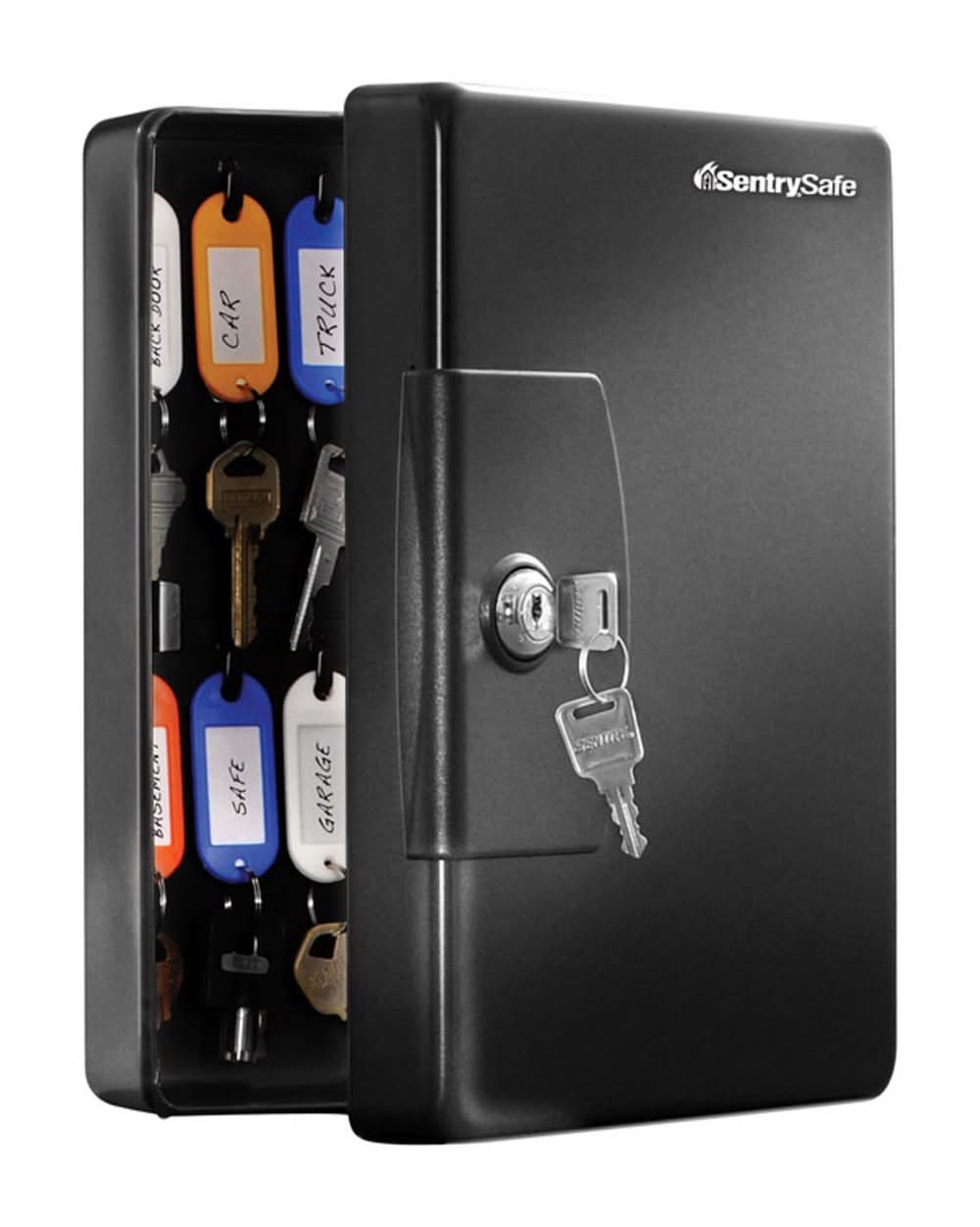 Sentry Safe Black Steel Key Cabinet 10 In. 7.7 In. 3.7 In.