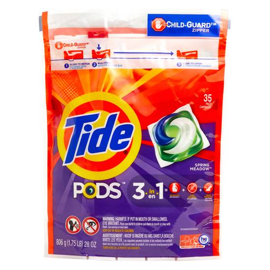 Tide Pods Spring Meadow Liquid Laundry Detergent Pacs 35ct