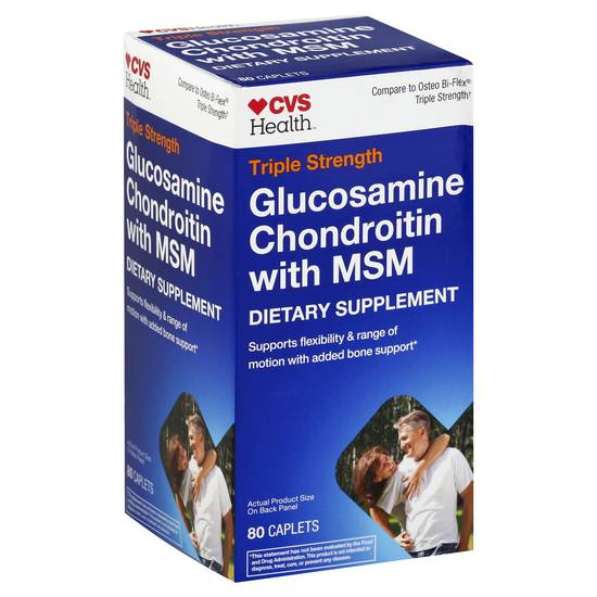 Cvs Health Glucosamine Chondroitin With Msm Dietary Supplement (80 ct)