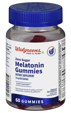 Walgreens Melatonin Gummies, Strawberry (60 ct)