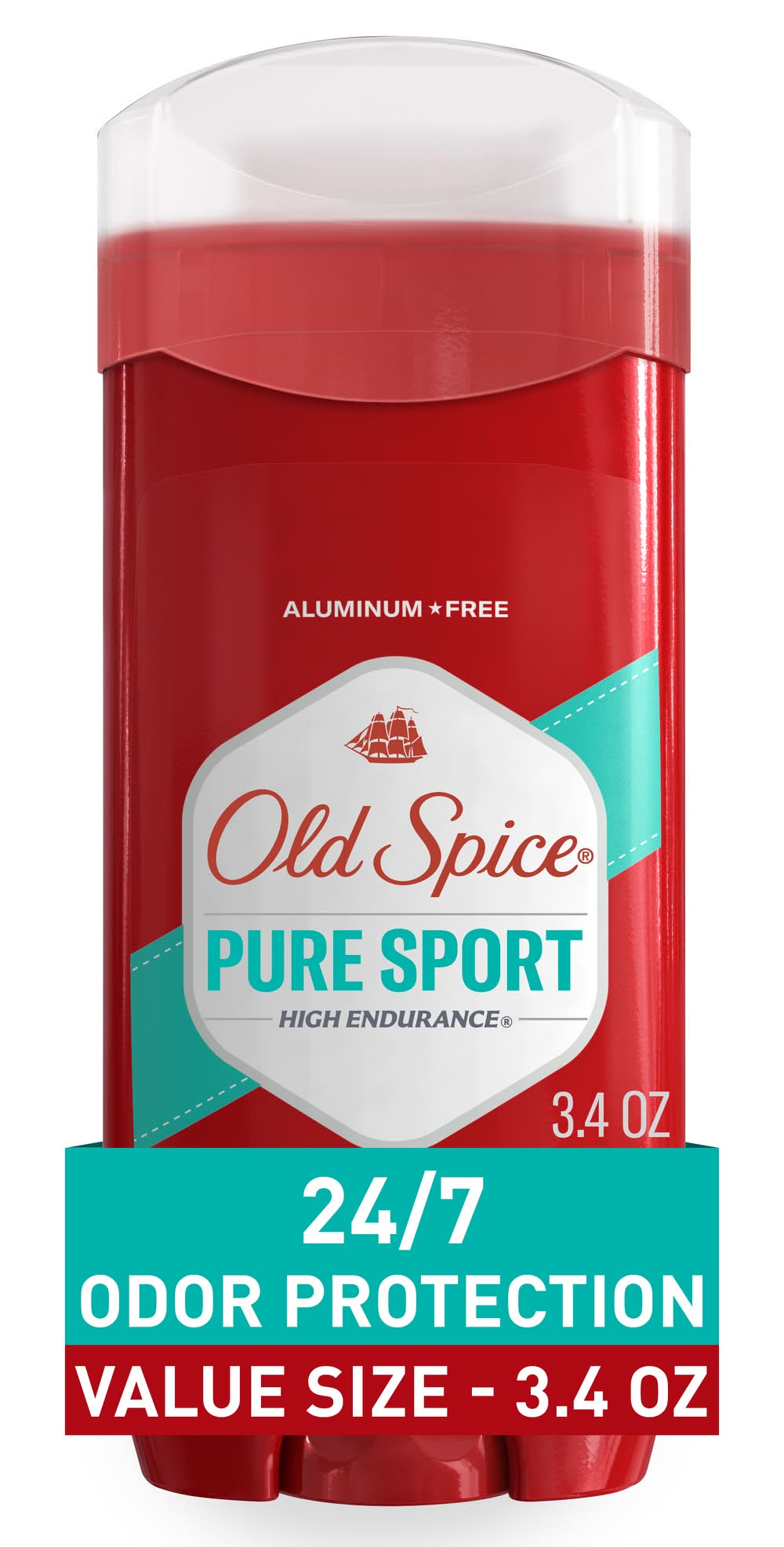 Old Spice High Endurance Deodorants Stick, Pure Sport (3.4 oz)