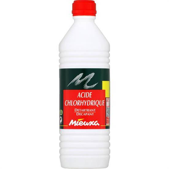 Acide chlorhydrique détartrant, décapant MIEUXA - la bouteille de 1 l