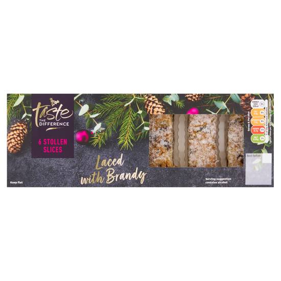 Sainsbury's Stollen Slices, Taste the Difference x6 200g