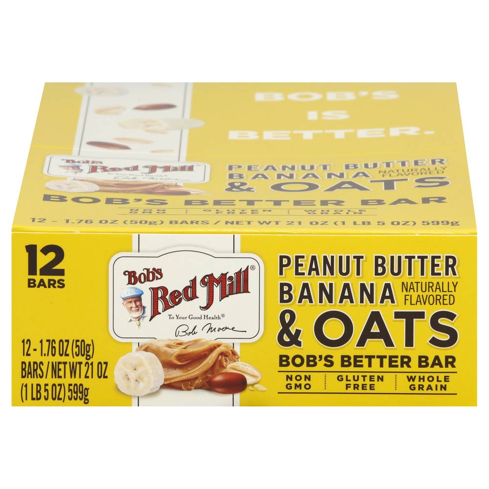 Bob's Red Mill Peanut Butter & Oats Bar, Banana (1.76 oz)