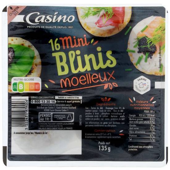 Casino Mini blinis - x16 135 g