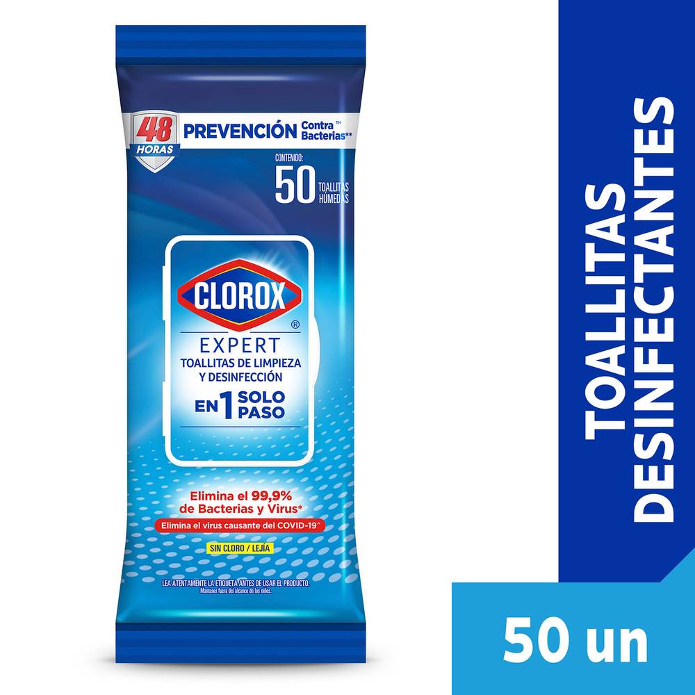 Clorox · Toallitas desinfectantes (50 un)