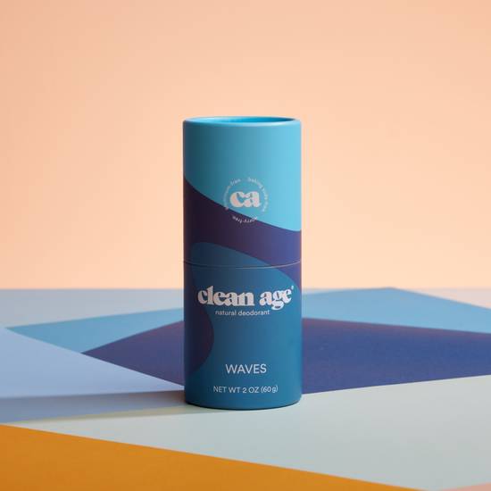 Clean Age Natural Deodorant - Waves, 2 oz
