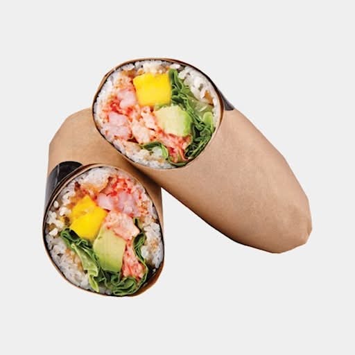 Sushi burrito Crevette épicée et mangue / Spicy Shrimp & Mango Sushi Burrito
