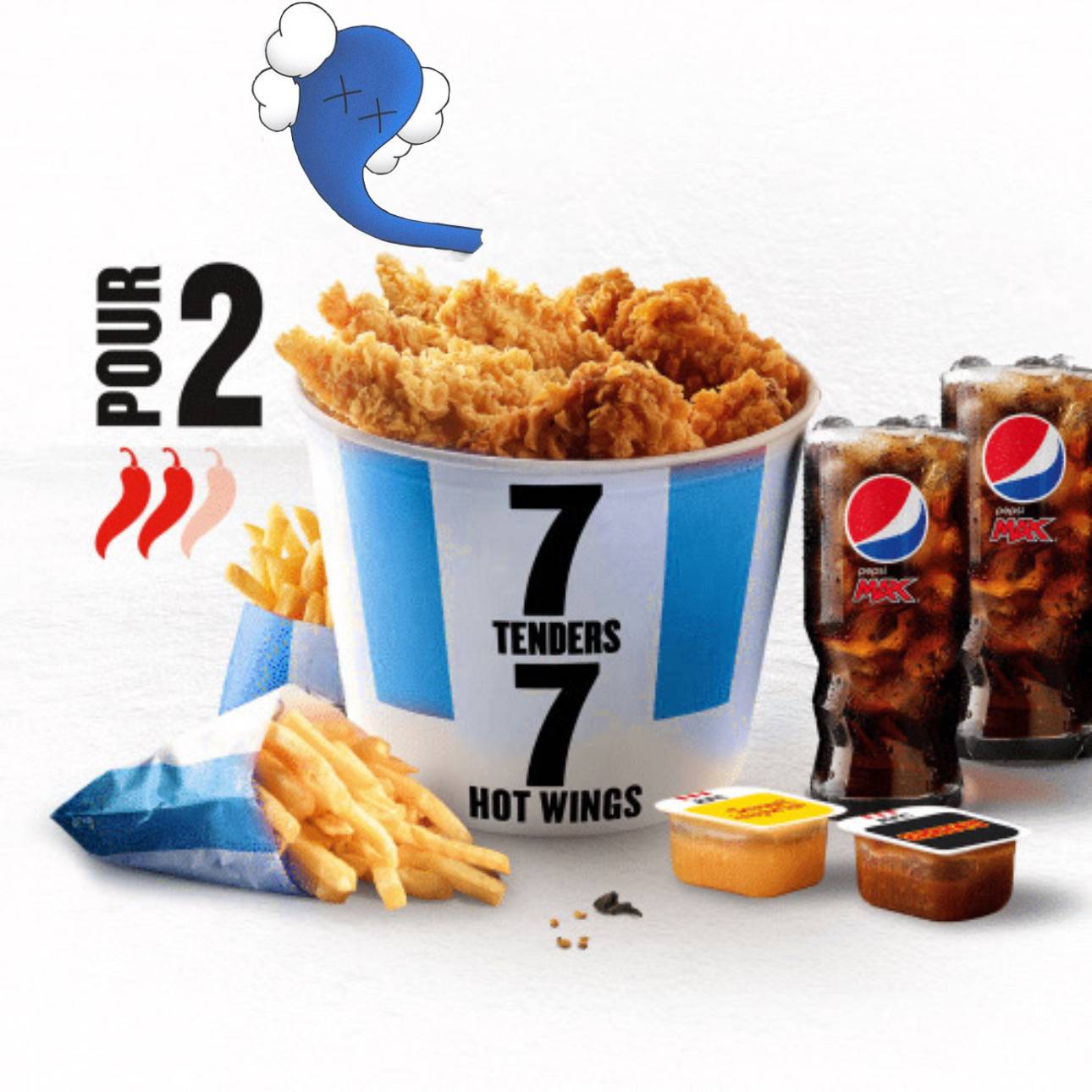 🍟🥤MENU DUO - 7 Wings🍗 & 7 Tenders®️