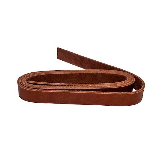 ArtMinds Leather Strap, 0.75" x 48", Brown