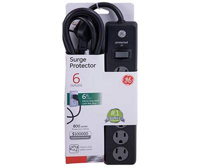 Surge Protector, 6 Outlets (6' cord)