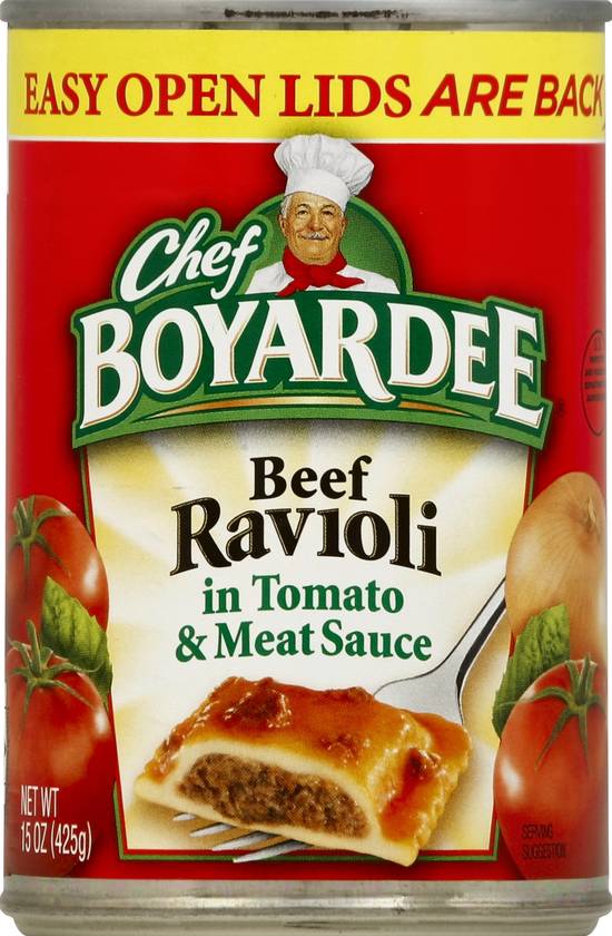 Chef Boyardee Beef Ravioli Meat Sauce (tomato)