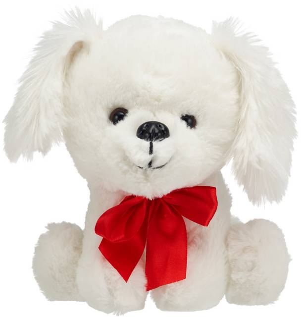 Red & Pink Puppy Princess, White, 6.5 in