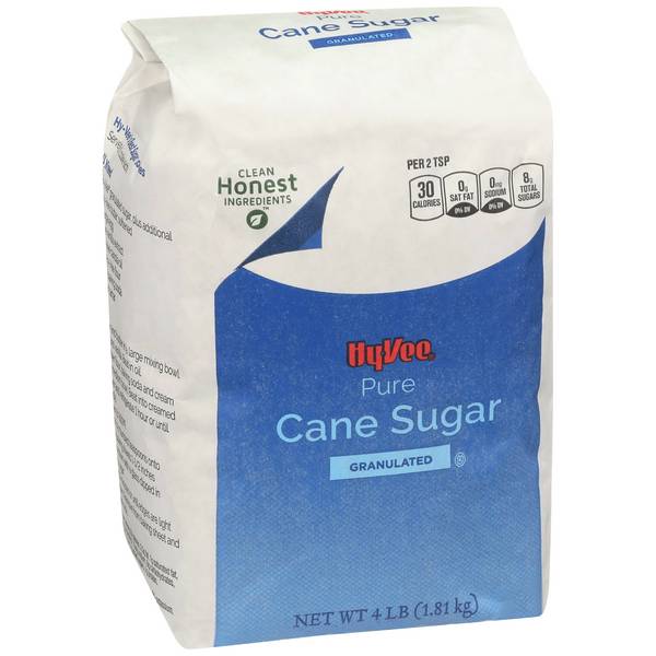 Hy-Vee Pure Granulated Cane Sugar (4 lbs)