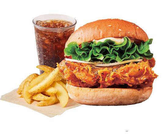 [セット]塩レモンチキンバーガー～SALTED LEMON CHICKEN BURGER Combo～