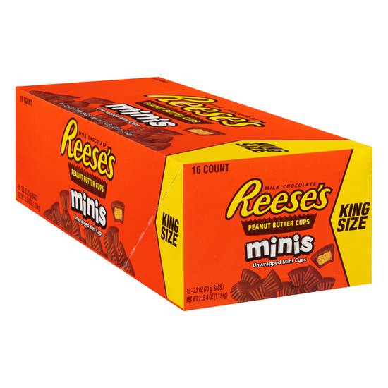 Reese's Minis Unwrapped Milk Chocolate Cups (16 ct) (king/peanut butter)