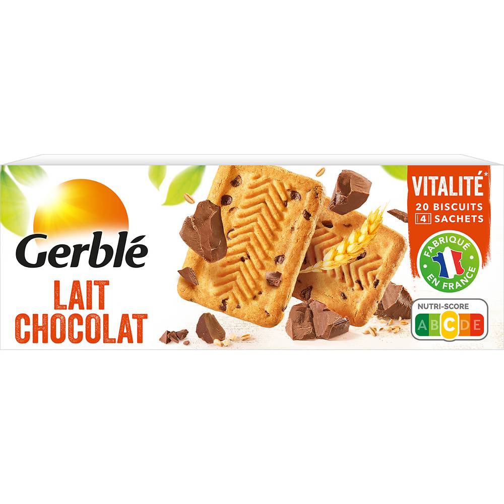 Gerblé - Biscuits chocolat et au lait