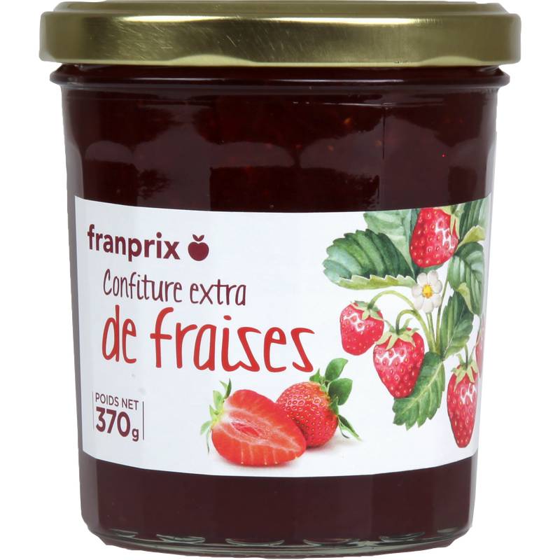 Franprix - Confiture supplémentaire, fraise (370g)