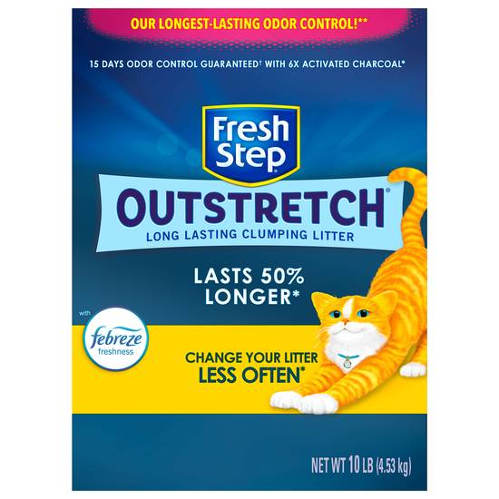 Fresh Step Outstretch Febreze Concentrated Clumping Litter For Cat