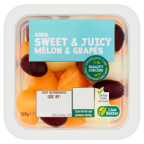 ASDA Sweet & Juicy Melon & Grapes (160g)