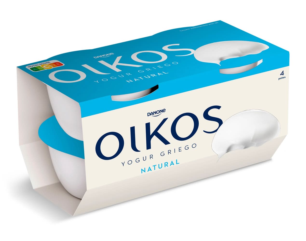 Yogur Griego Natural Oikos Pack 4 X 110 G