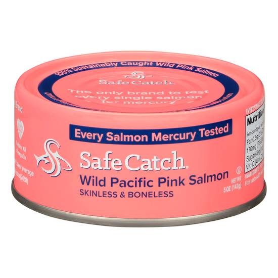 Safe Catch Wild Pacific Skinless and Boneless Pink Salmon