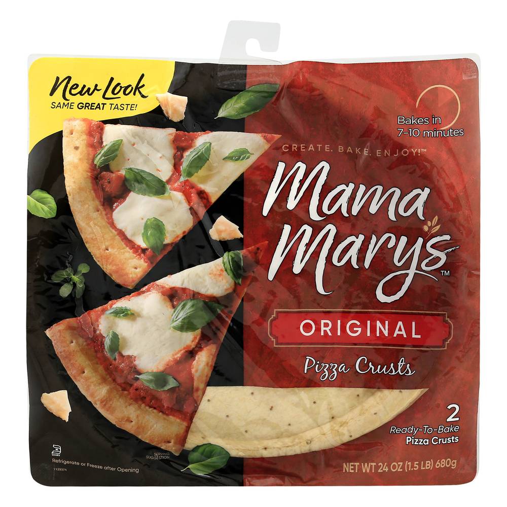 Mama Mary's Ready To Bake Original Pizza Crusts (1.5 lbs)