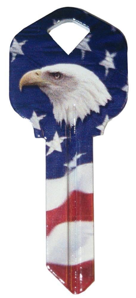 Hillman Bald Eagle Decorative Key Brass House/Entry Key Blank | 89055