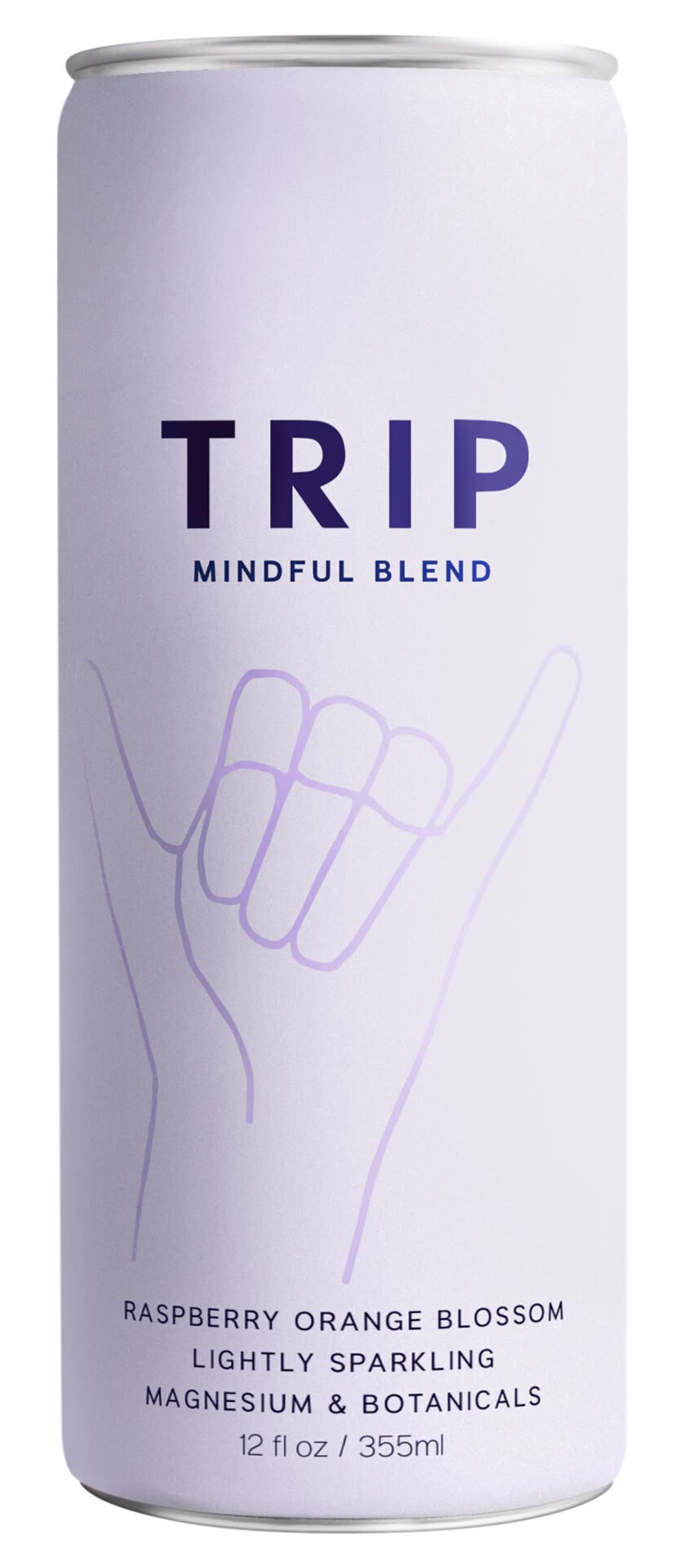 Trip Mindful Blend Blossom Lightly Sparkling Magnesium & Botanicals, Raspberry-Orange (12 fl oz)