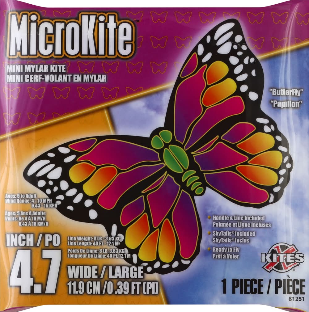 X Kites Butterfly Large Microkite