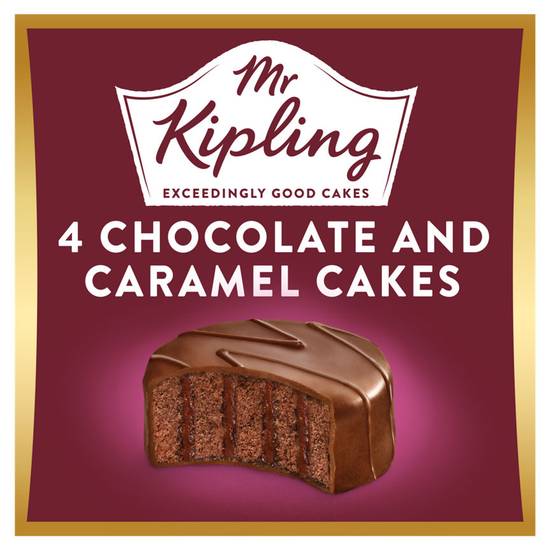 Mr Kipling 4 Chocolate and Caramel Layer Cakes