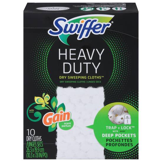 Swiffer Sweeper Heavy Duty Multi-Surface Dry Cloth Refills (10 ct)
