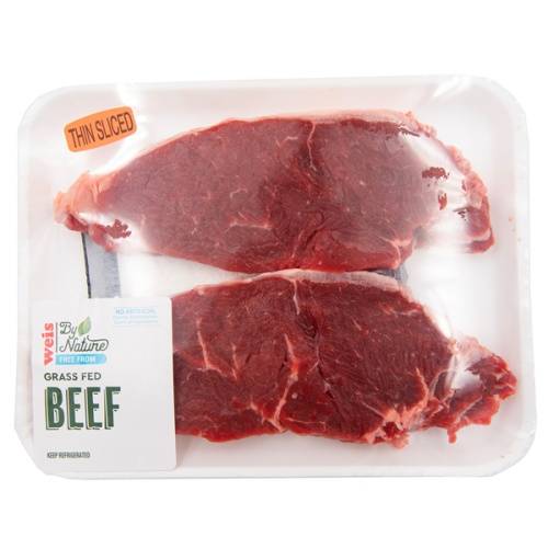 Weis by Nature Boneless Strip Steak Thin Grass Fed