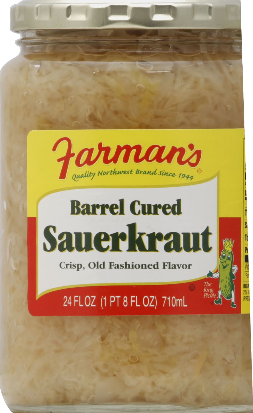 Farman's Barrel Cured Sauerkraut, Old Fashioned (24 fl oz)