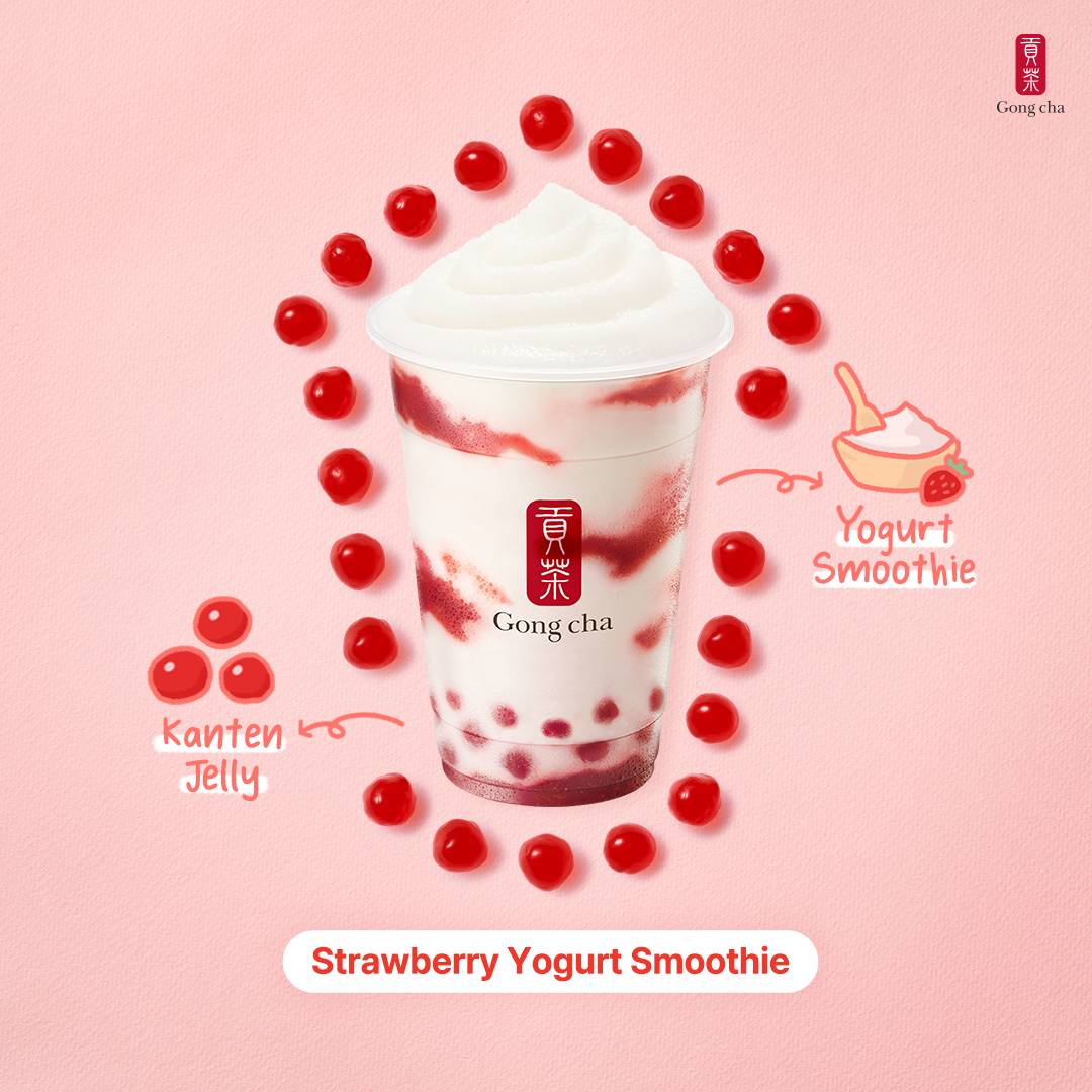 Strawberry Yogurt Smoothie w. Strawberry Pearl