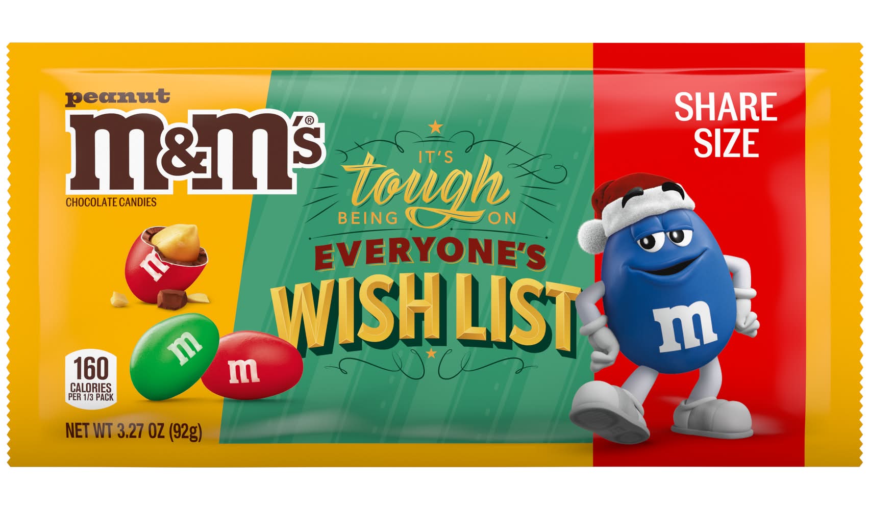 M&M's Share Size Peanut Chocolate Candies (3.27 oz)