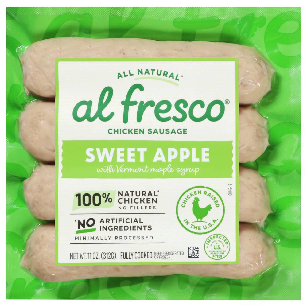 Al Fresco Sweet Apple Chicken Sausage (11 oz)