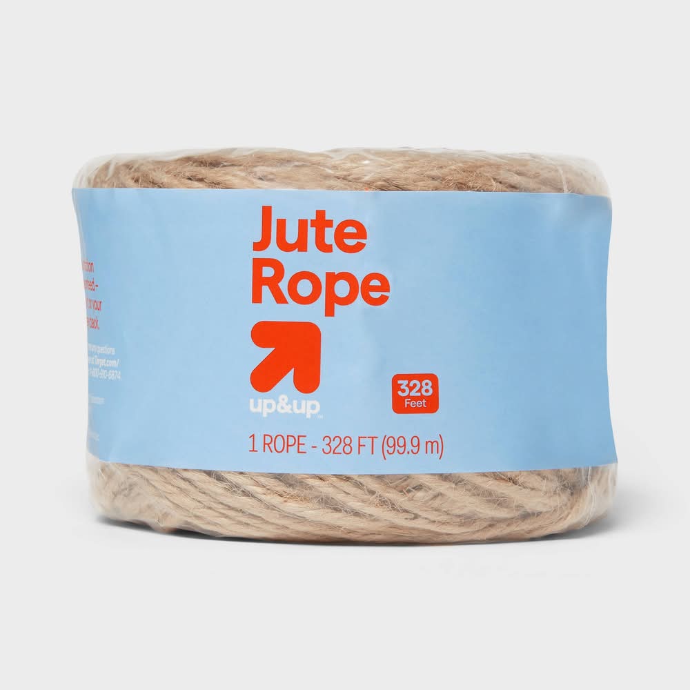 up&up Jute Rope Twine, 328 ft, Tan